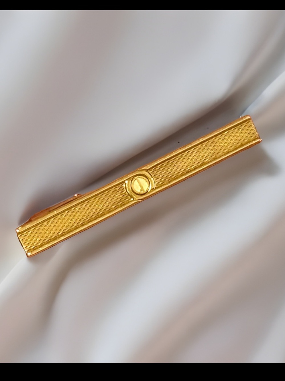 Alfred Dunhill Gold Logo Tie Clip